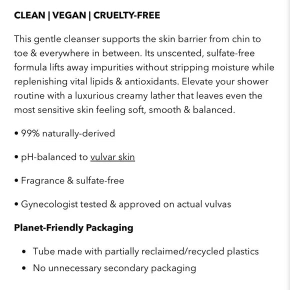SweetSpot Labs pH Balancing Intimate & Body Cleanser