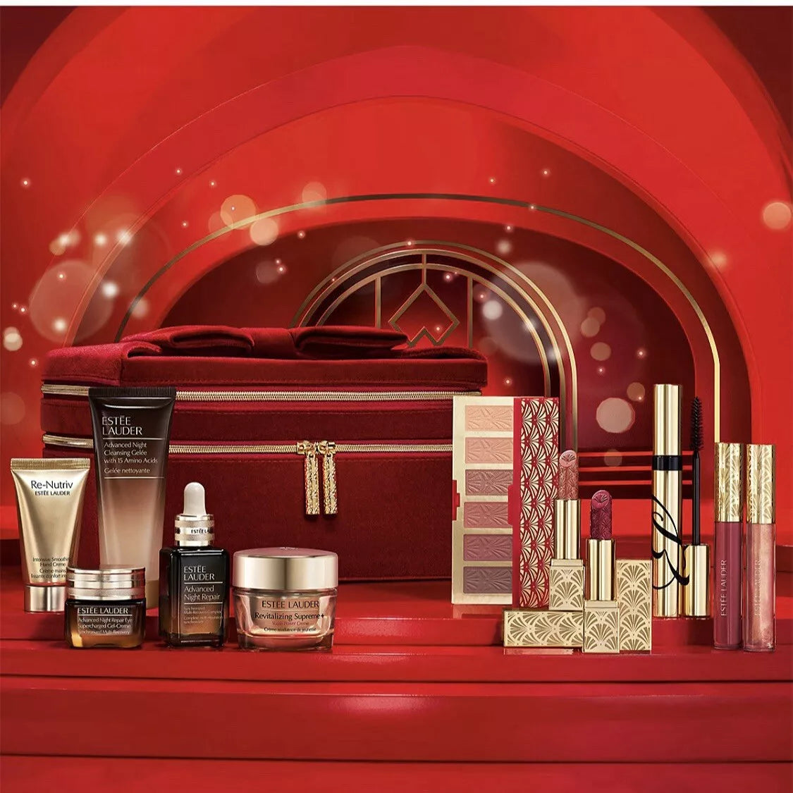 Estée Lauder Holiday Beauty Box 11 Piece Set Blockbuster Gift Set NEW