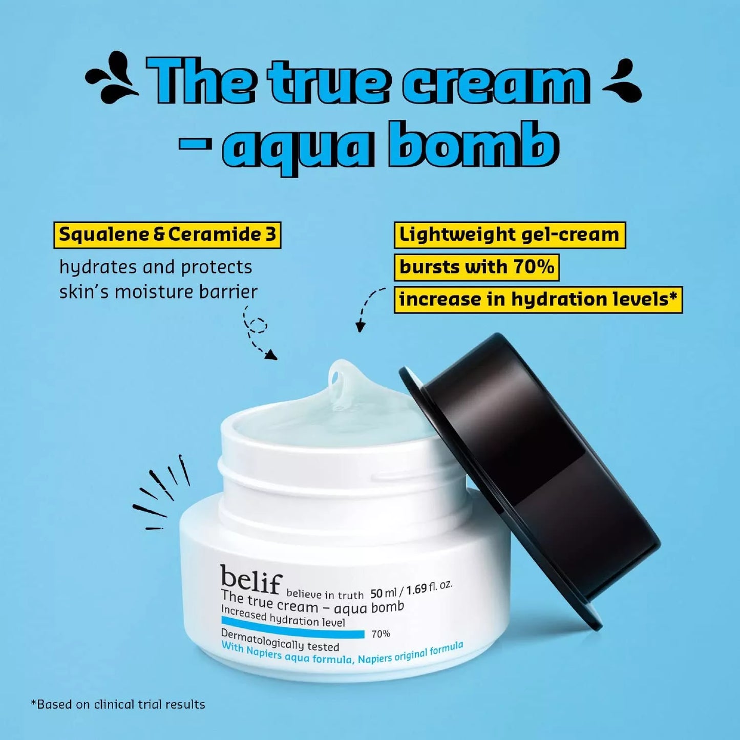 BELIF The True Cream Aqua Weightless Face Moisturizer 10mL