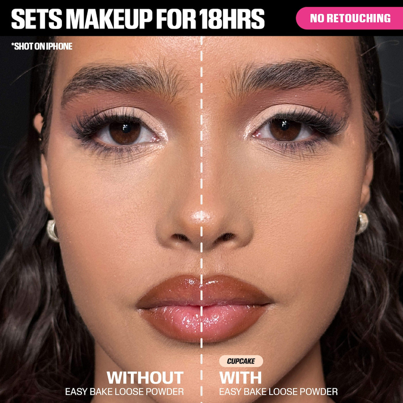 HUDA BEAUTY Easy Bake Loose Powder Brightening + Correcting Duo