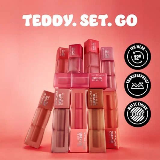 MAYBELLINE -Super Stay Teddy Tint Blurred Matte Lip Tint