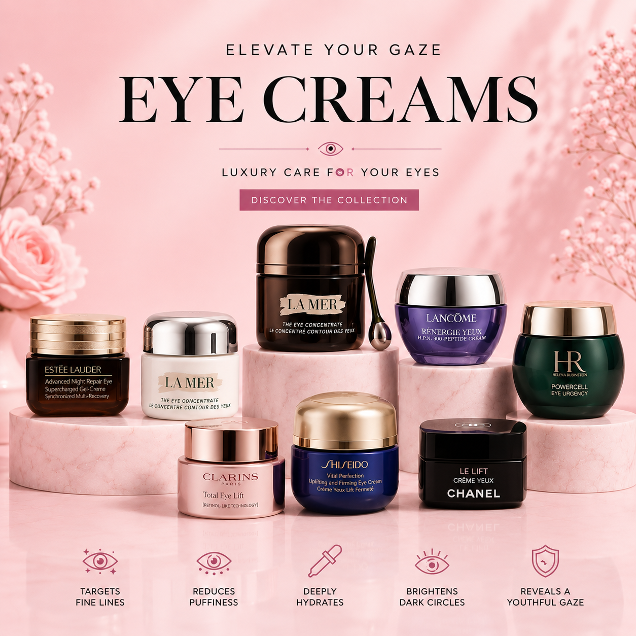 "Revive and brighten your under-eyes with our best Eye Cream collection! Shop 100% original imported eye creams in Pakistan to reduce dark circles, puffiness, and fine lines for a youthful, refreshed look."