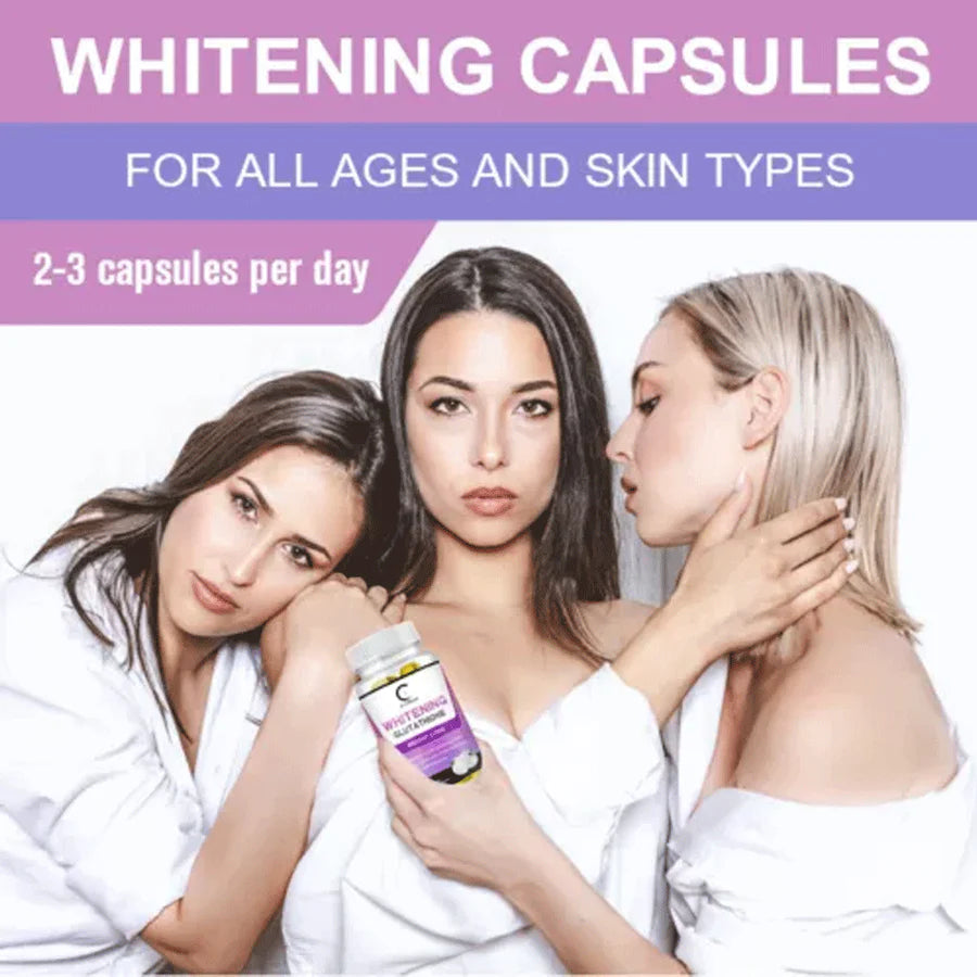 Glutathione Capsules – Anti-Aging Skin Whitening Pills &amp; Fat Burner for Weight Loss