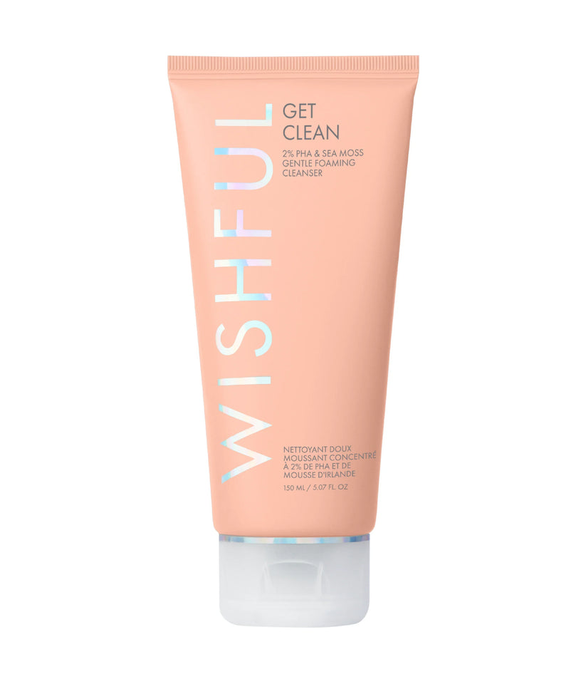 Huda Beauty Wishful Get Clean 2% PHA & Sea Moss Gentle Foaming Cleanser