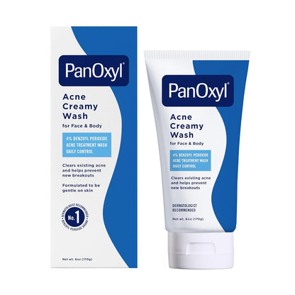 PanOxyl Antimicrobial 4% Benzoyl Peroxide Acne Creamy Wash