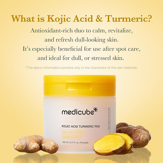 Medicube - Kojic Acid Tumeric Toner Pad (70 Pads)