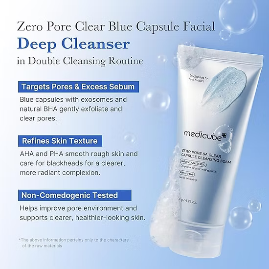 Medicube - Zero Pore Capsule Cleansing Foam