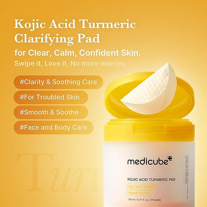 Medicube - Kojic Acid Tumeric Toner Pad