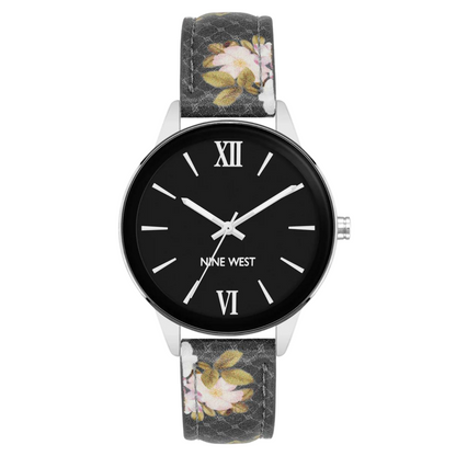 Nine West | Floral Patterned Strap Watch