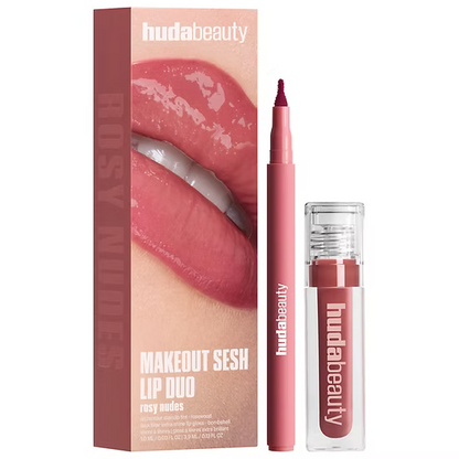 Huda Beauty - Make Out Sesh Lip Stain and Lip Gloss Duo