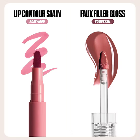 Huda Beauty - Make Out Sesh Lip Stain and Lip Gloss Duo