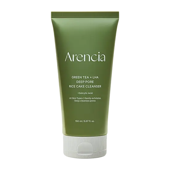 Arencia - Green Tea + LHA Deep Pore Rice Cake Cleanser