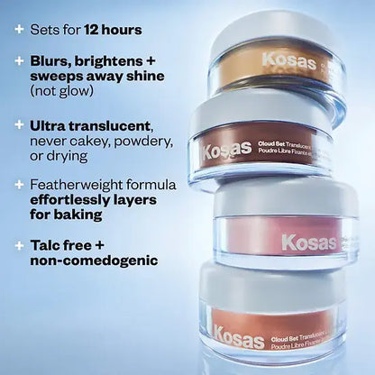 Kosas - Cloud Set Loose Translucent Talc-Free Setting + Blurring Powder