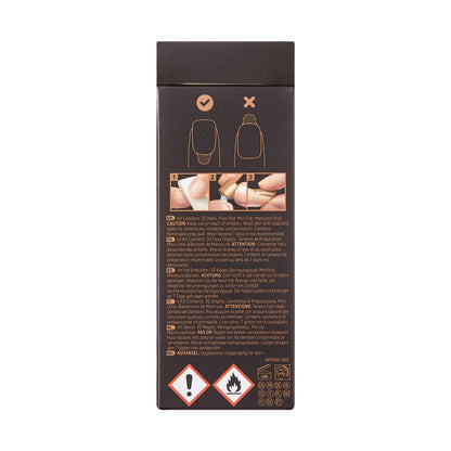 KISS | TOM BACHIK x imPRESS  | Short Square Press-On Nails, Red, 30 Pieces