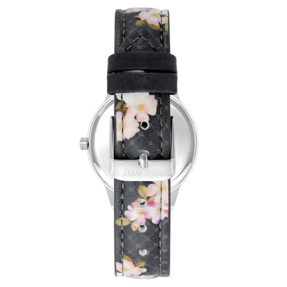 Nine West | Floral Patterned Strap Watch