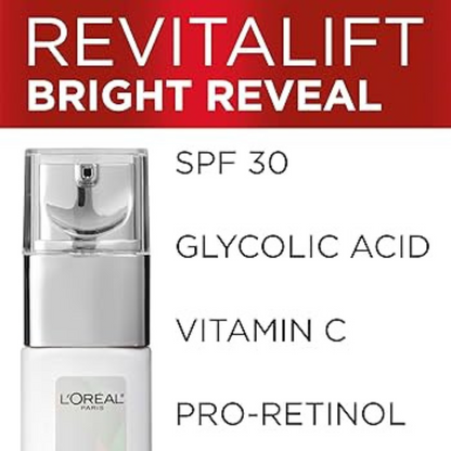 L'Oréal Paris | Revitalift Bright Reveal | Brightening Day Moisturizer SPF 30