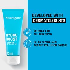 Neutrogena Hydro Boost Moisturizing Water Gel Sunscreen Lotion with Broad Spectrum SPF 50