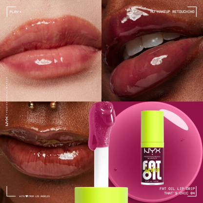 NYX | Professional Make Up | Fat Oil Lip Drip- Fold04- That's Chic