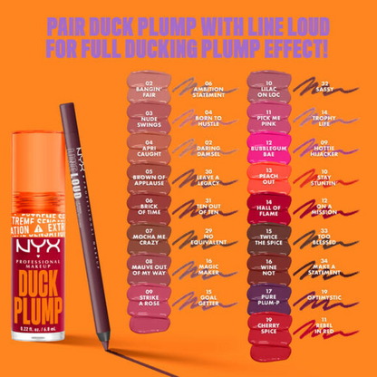 NYX | Professional Make Up| Duck Plump High Pigment Plumping Lip Gloss - 15 Twice The Spice- Spiced Red