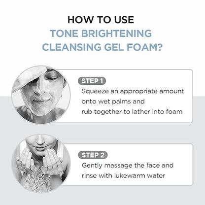 SKIN1004 Madagascar Centella Tone Brightening Cleansing Gel Foam 4.22 fl.oz, 125ml