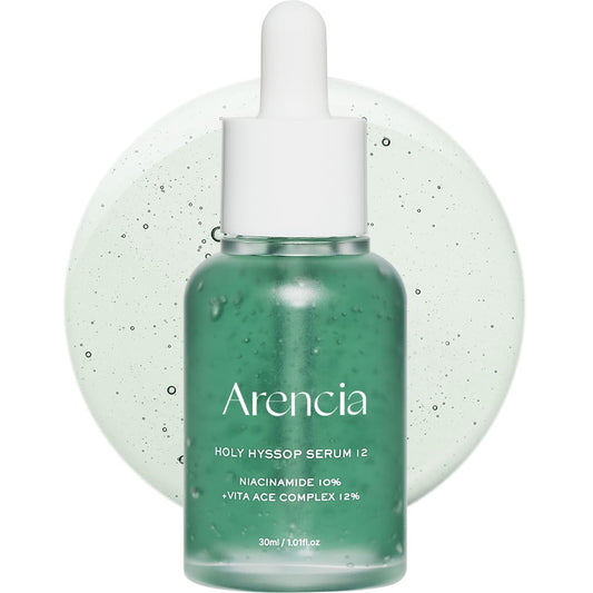 Arencia Hyssop Glow Serum – 10% Niacinamide & 12% Vitamins A, C, E for Brightening