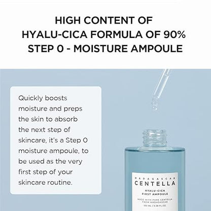 SKIN1004 Hyalu-CICA First Ampoule 3.38 fl. oz, 100ml, Soothing Hydration Dry Skin