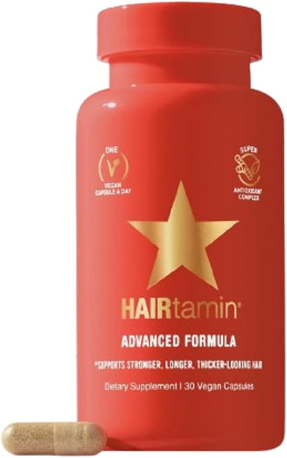 HAIRtamin Advanced Formula Hair Vitamins for Women & Men | Vegan 5000 Mcg Biotin