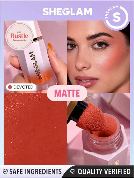 SHE GLAM-COLOR BLOOM LIQUID BLUSH MATTE FINISH