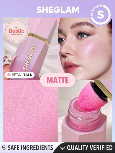 SHE GLAM-COLOR BLOOM LIQUID BLUSH MATTE FINISH