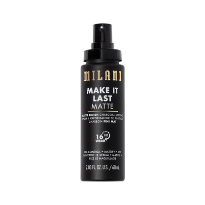 Milani Cosmetics Make It Last Matte - Matte Finish Charcoal Setting Spray