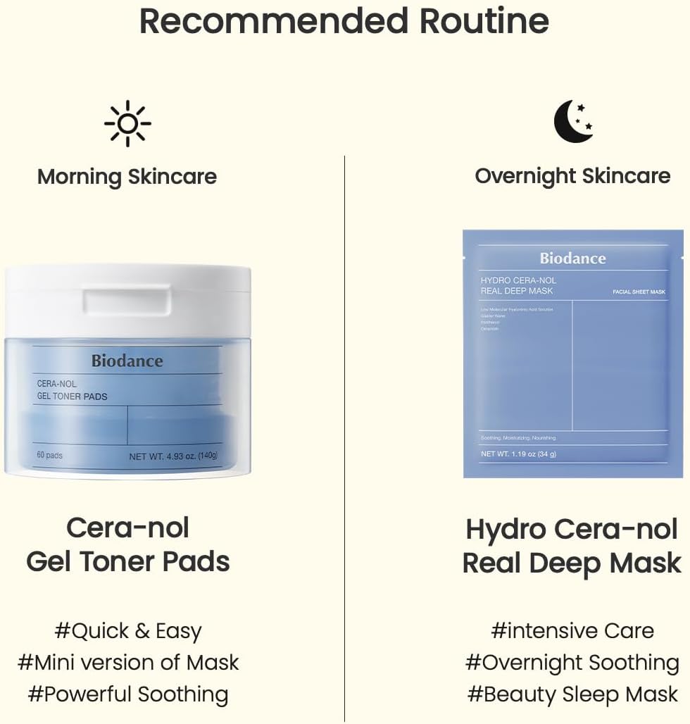 Biodance - Cera-nol Gel Toner - 60 Pads