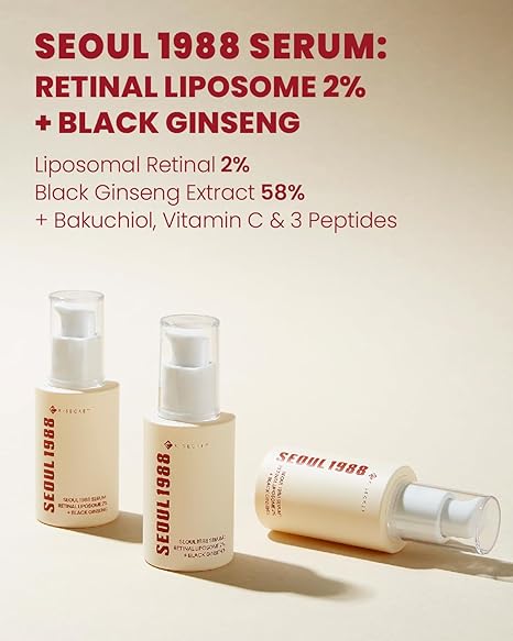KSECRET SEOUL 1988 Serum – Retinal Liposome 2% + Black Ginseng | Anti-Aging & Skin Renewal