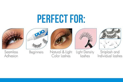 DUO Strip Lash Adhesive – White/Clear, for Strip False Eyelashes
