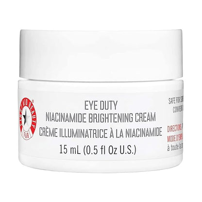 First Aid Beauty Eye Duty Niacinamide Brightening Cream, Illuminating Eye Cream for Dark Circles and Puffiness