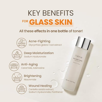 TIRTIR Milk Skin Rice Toner – Deep Hydration &amp; Nourishment for Radiant Skin