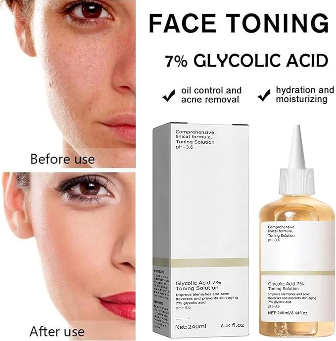 Glycolic Acid Toning Solution, Glycolic Acid 7% Toner, Glycolic Sour 7% Toning