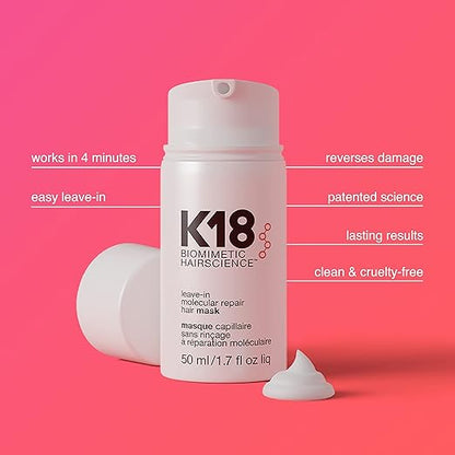 K18 Biomimetic Hair science – Leave-In Molecular Repair Hair Mask