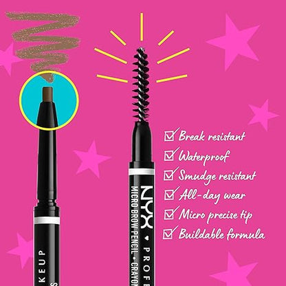 NYX PROFESSIONAL MAKEUP Micro Brow Pencil, Precise Eyebrow Pencil