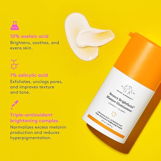 Drunk Elephant Bouncy Brightfacial – Radiance-Boosting Overnight Mask
