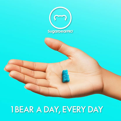 Sugar Bear Hair - Hair Vitamins, 60 Veggie Gummies, Prevents Loss of Hair