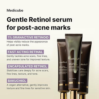 Medicube Deep Reviving Bakuchiol Retinol Facial Serum – Anti-Aging &amp; Skin Renewal
