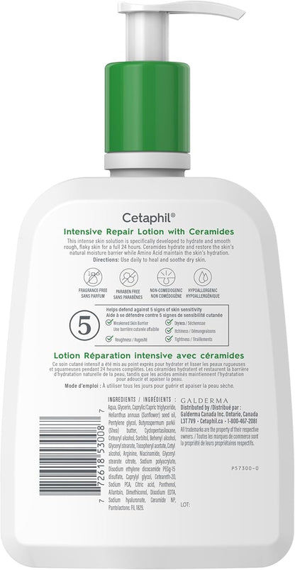 Cetaphil Intensive Repair Lotion with Ceramides, 473ml