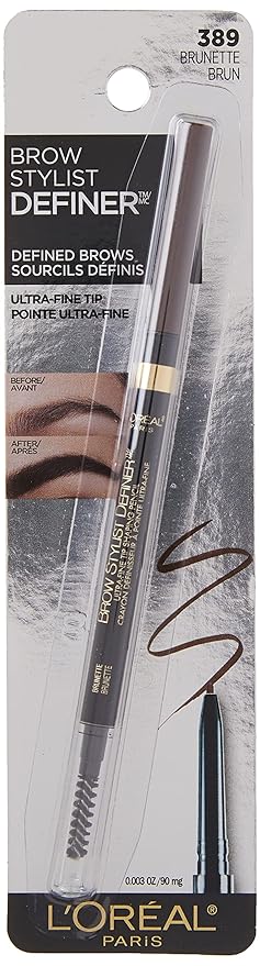 L'Oreal Paris Makeup Brow Stylist Definer Waterproof Eyebrow Pencil, Ultra-Fine