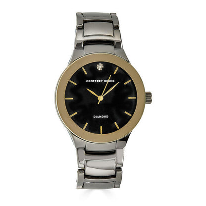 Geoffrey Beene | Men's Gunmetal/Gold Bracelet Watch - GB8087GUGD