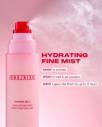 ONE/SIZE Powder Melt Glass Setting Spray – Dewy Glass Skin Makeup Fixer