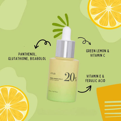 Anua - GREEN LEMON VITAMIN C BLEMISH SERUM