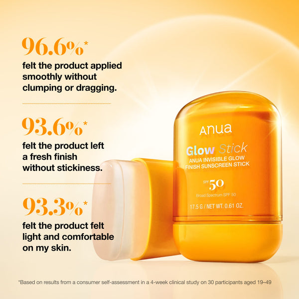 Anua Invisible Glow Finish Sunscreen Stick SPF 50+ PA++++