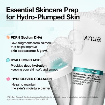 Anua PDRN Hyaluronic Acid Moisturizing Cleansing Foam