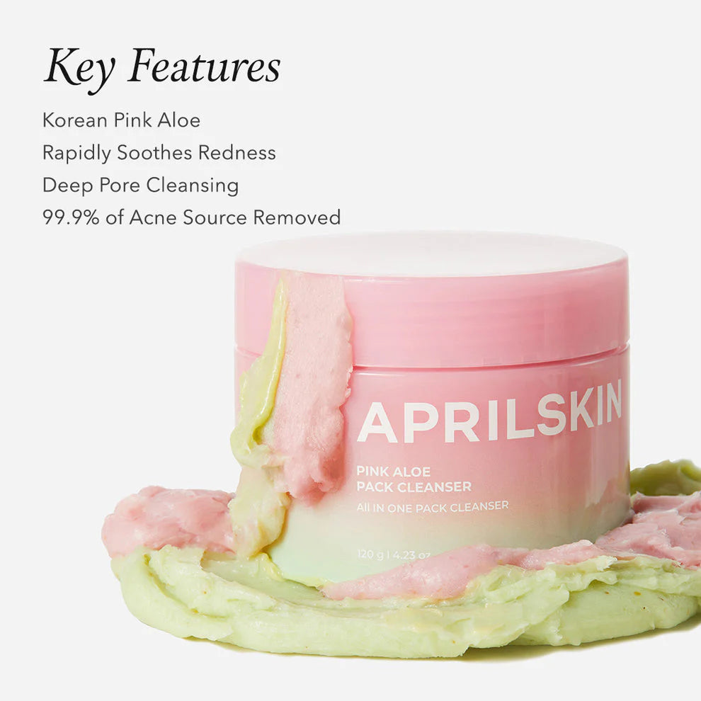AprilSkin - Pink Aloe Pack Cleanser 120g