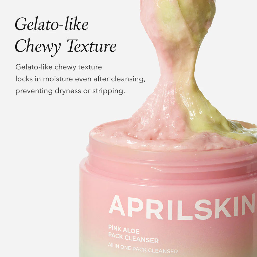 AprilSkin - Pink Aloe Pack Cleanser 120g